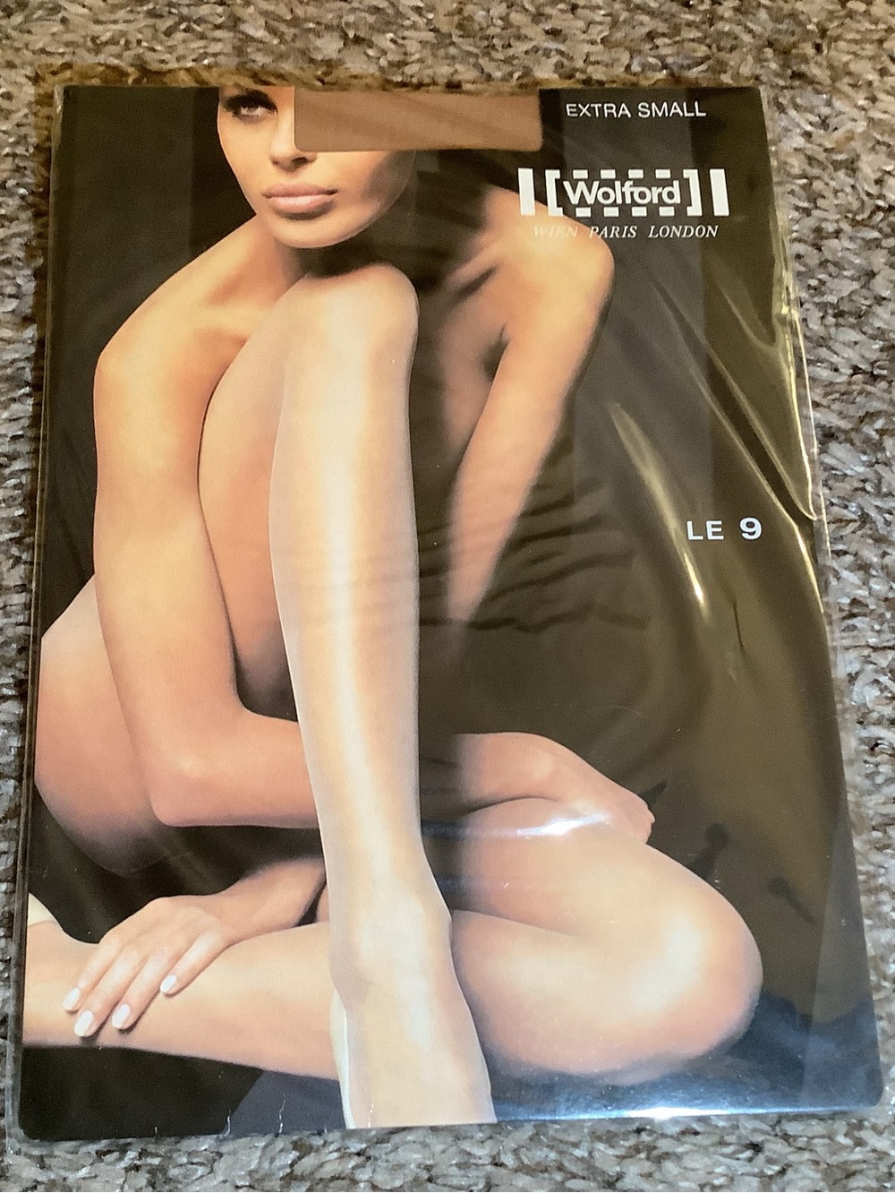 Wolford LE 9 pantyhose, style 10214, color caramel, size: XS